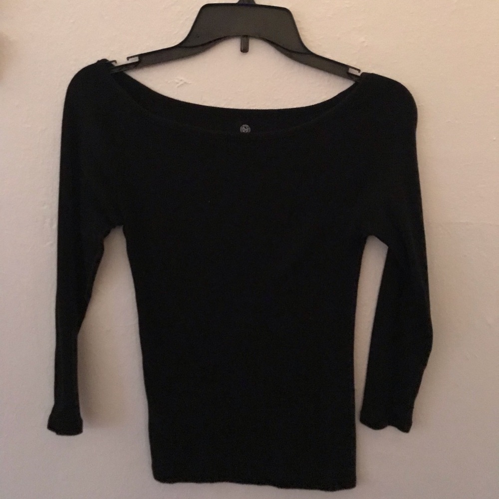 Off the Shoulder Black Long Sleeve